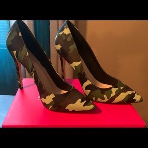 Camouflage Print Heels